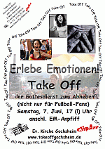 Take Off-Plakat downloaden und aufhängen! Aber nur, wo's erlaubt ist